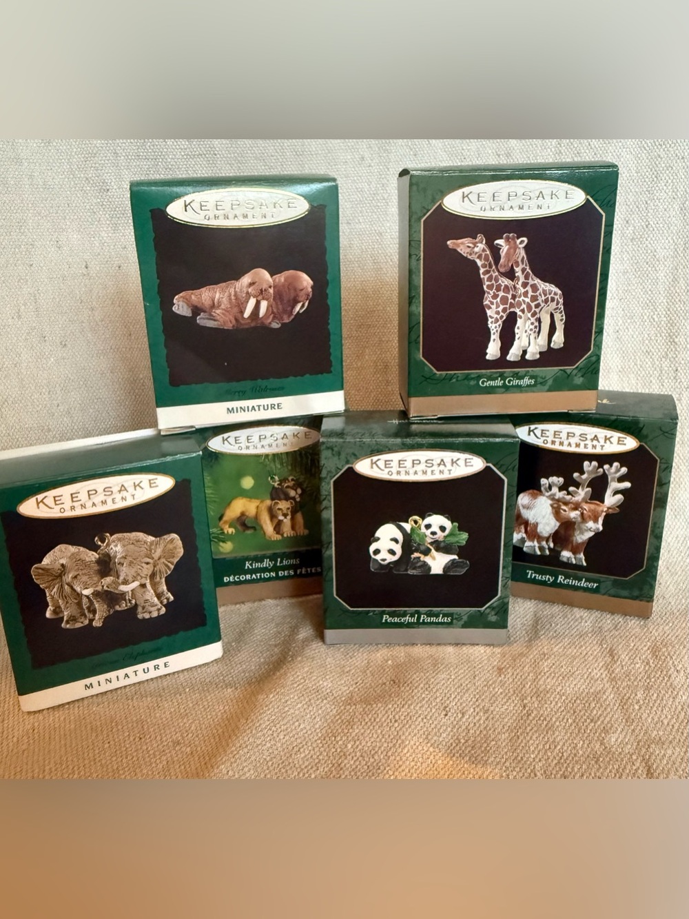 Noah Ark’s Animals Miniature Hallmark